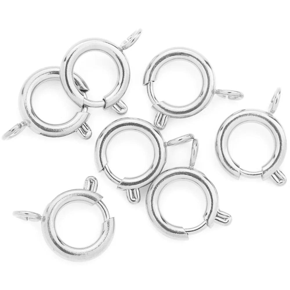 GP Spring Ring Clasp Stainless Steel Slingshot Buckle for DIY Permanent Jewelry Chains Findings Wholesale