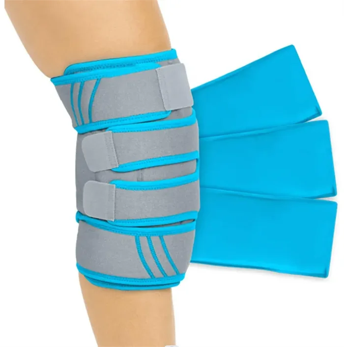 Knee Wrap Gel Ice Packs Hot Cold Therapy Flexible Compression Knee Support Brace Knee Ice Pack Strap