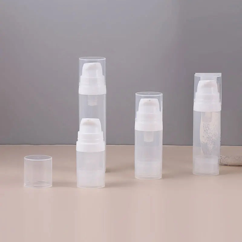 In Stock 5ml-20ml Frosted Airless Spray Bottles with White Pump for Lotion & Shampoo Screen Printing PP Material