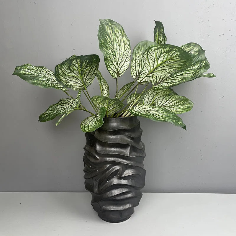 A037 Artificial Leaves Hydroponic Simulation Plants Faux Flowers Artificial Plants Room Garden Decoration Home Decor