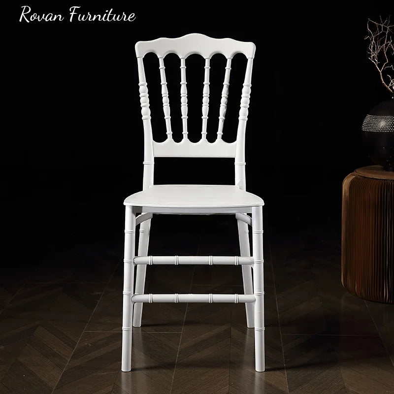 Wholesale Price Modern White Stackable Dining Plastic Chair for Outdoor Banquet