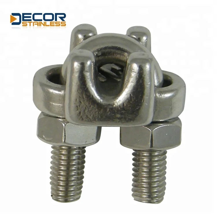 316/304 Stainless Steel Accessories Hardware Products Convenient to Use Hose Clamp Wire Rope Clip