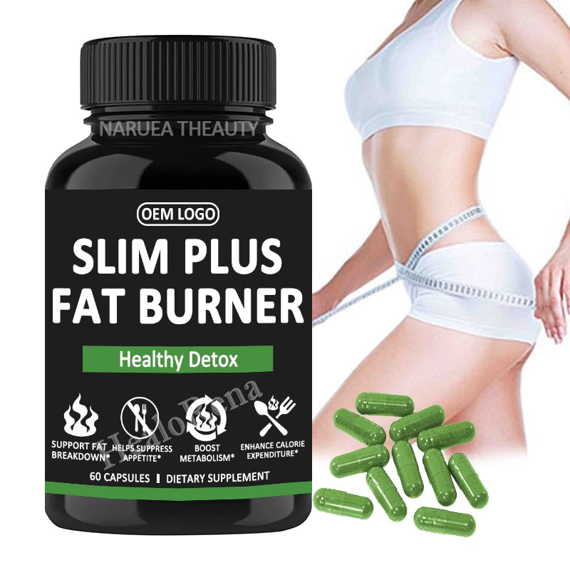 Custom Natural Herbal Slimming Tablets Slim Plus Capsule Fast Diet Weight Loss Pill Strong Fat Burner for Adults