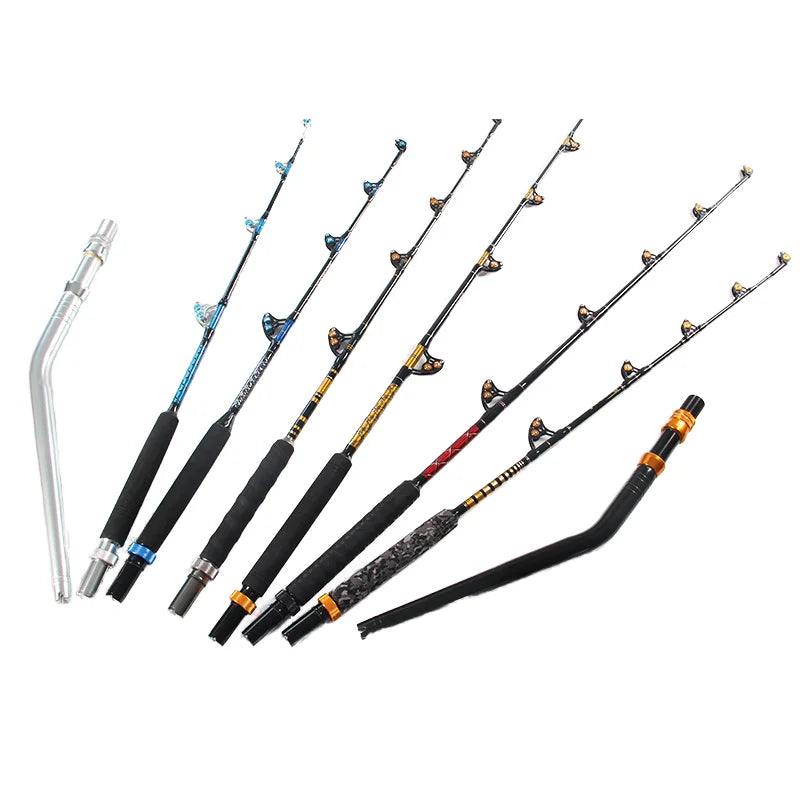 New 5' 6/ 6' / 6' 6 Top Quality Salt Water Heavy Duty Boat Fishing Rod Pole 30lb-130+lbs Custom Big Game Trolling Rod for Tun