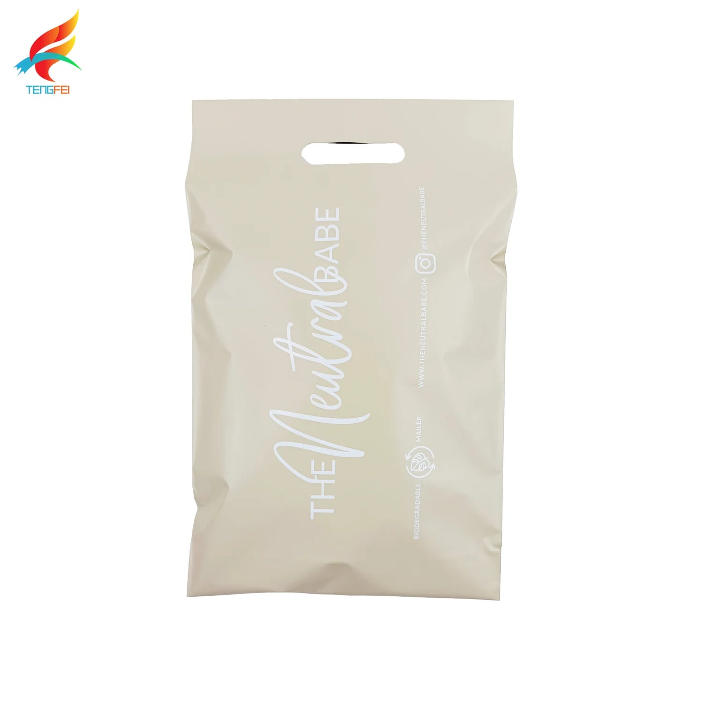 Custom Self-Sealing Poly Mailers with Handle for Clothing Shoes Underwear Socks Fur Shipping-Mailing Postage Bags