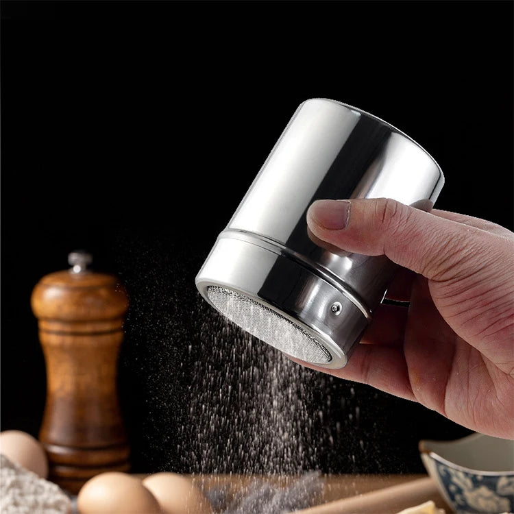 Hot Sale 304 Stainless Steel Sugar & Pepper Shaker 40 Mesh 250ml Capacity Kitchen Spice Storage Seasoning Container