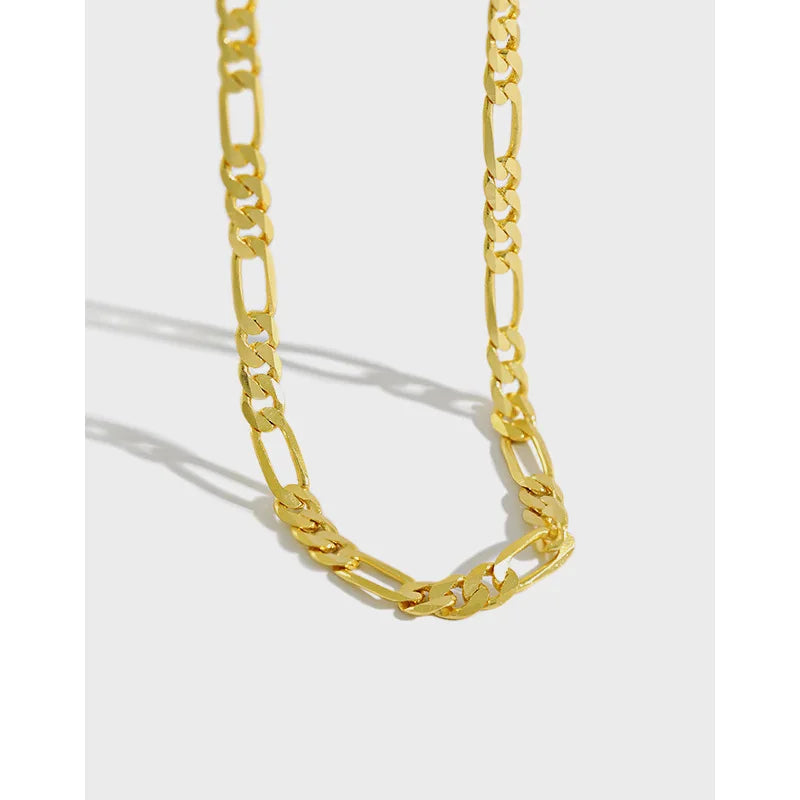 925 Sterling Silver Cuban Chain Necklace Cool 18K Gold Thick Choker Necklace Fine Jewelry Men Necklaces for Women Wholesale