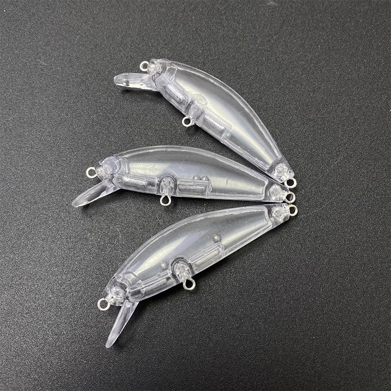 Unpainted 70mm 10g Minnow Lure Artificial Bait Pesca Trout Sinking Minnow Bass Fishing Lures Wobbler Lake Lures Blanks