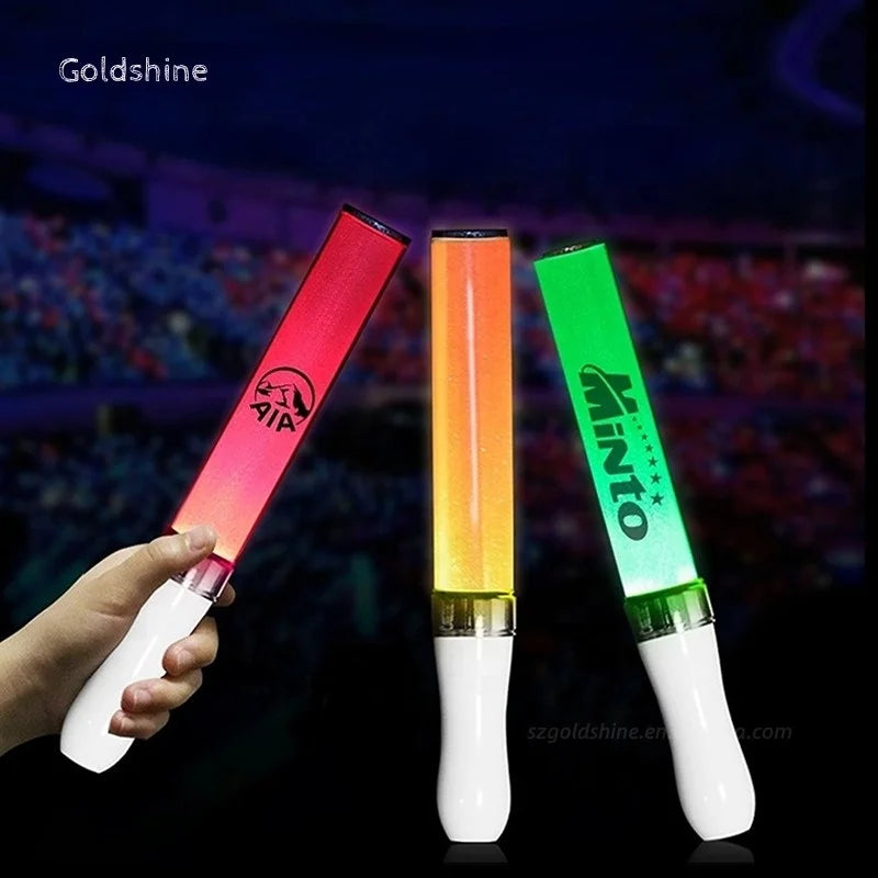 15 Multicolor RGB LED Light Stick 15 Colors Remote Control LED Glow Stick Party Concert New Design Flashing Bulk Kpop Cheerin