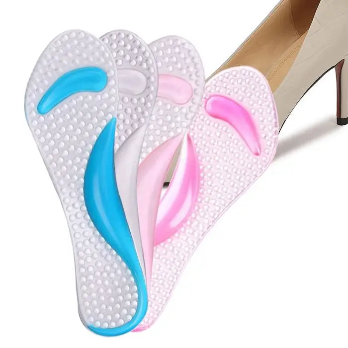 Women's Orthotic Silicone Gel Insoles Non-Slip Massaging Cushion High Heels Shoes Orthopedic Foot Comfort  Arch Support Insol