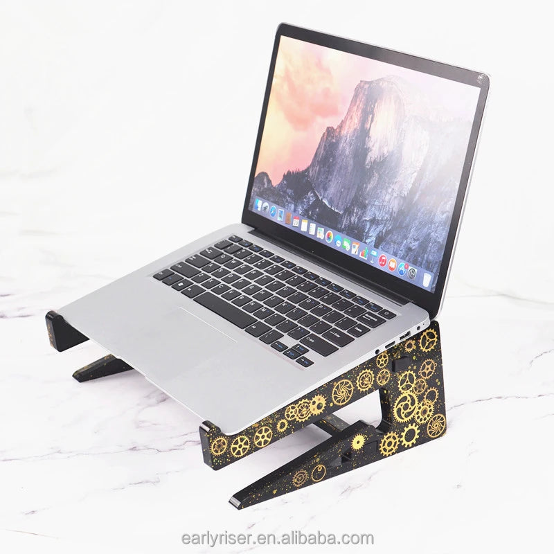 Early Riser Computer Bracket Resin Mold Laptop Bracket Silicone Mold for Notebook Heat Dissipation