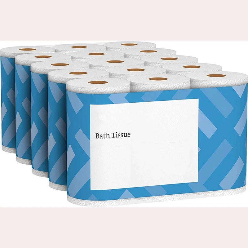 Factory Wholesale 2/3/4 Ply Virgin Wood Bamboo Pulp Embossed Bathroom Tissue Soft Toilet Tissue Toilet Paper Roll Sanitary Pa
