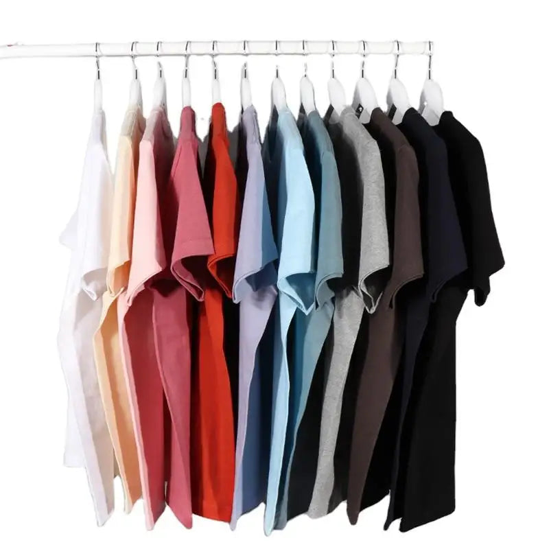 Men's Wholesale 230g Oversized Heavy Weight Custom logo Cotton Loose Short Sleeve Blank Oversize T-shirts