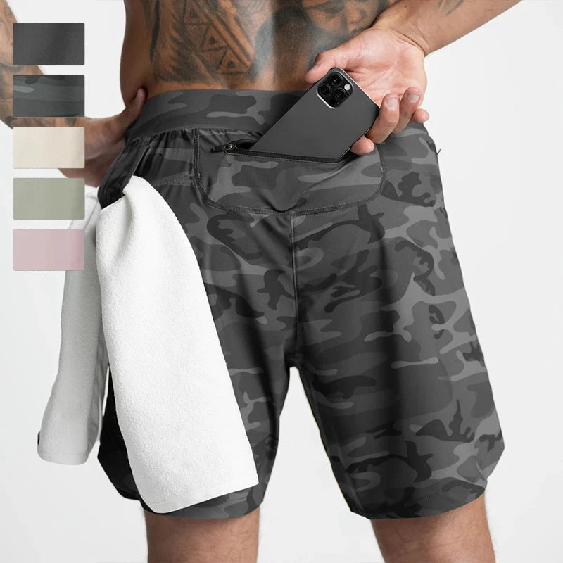 Custom Logo Polyester Men Training Quick Dry Shorts With Pockets Workout Shorts for Sports