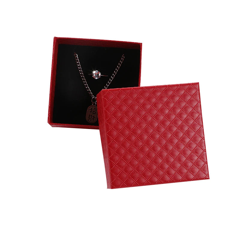 Custom Small Pink Paper Cardboard Ring Lid and Base Packaging Jewelry Box With Logo Printed