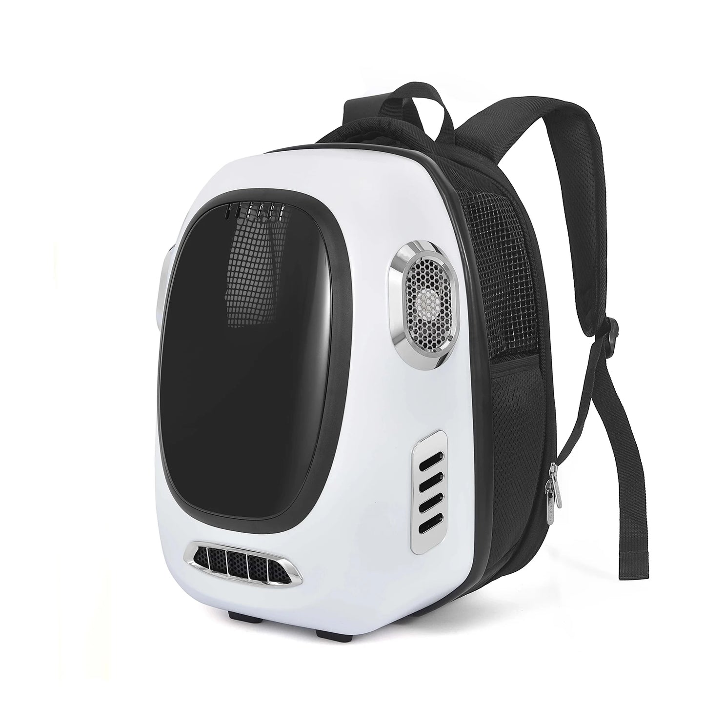 Popular Bluetooth-Controlled Smart Pet Backpack Carrier Breathable Animal Pattern Travel Bag with Transparent Feature and Fan