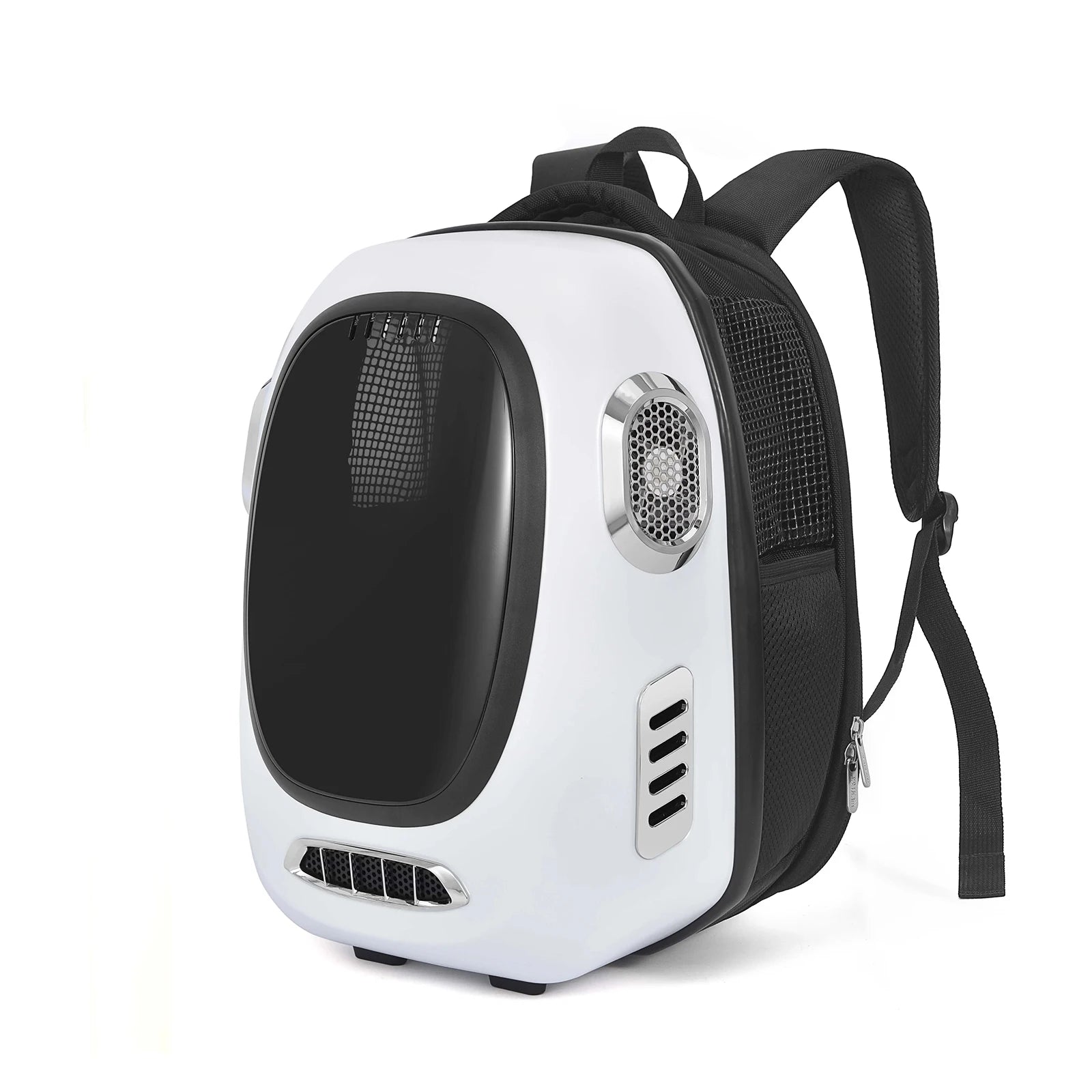Popular Bluetooth-Controlled Smart Pet Backpack Carrier Breathable Animal Pattern Travel Bag with Transparent Feature and Fan