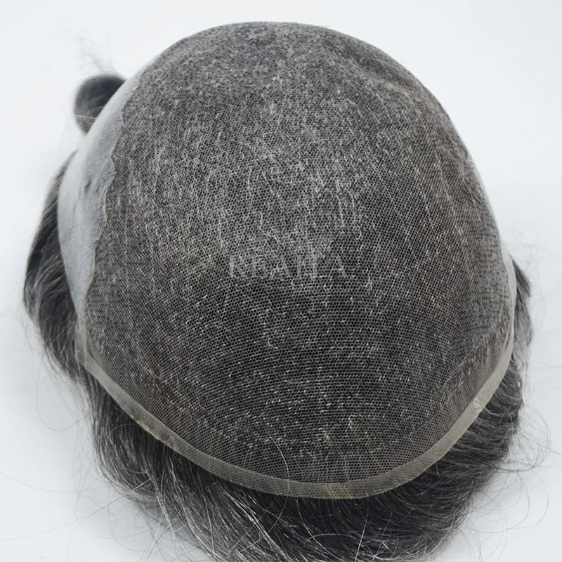 Wholesale Q6 Human Hair Lace Toupee Mens Hair Replacement Wigs