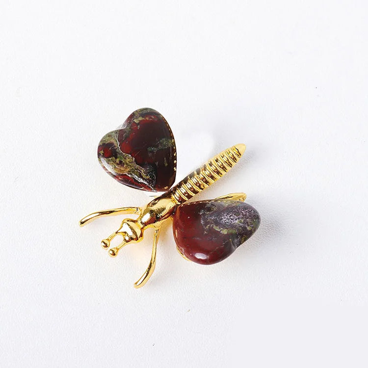 Diy Wholesale crysta reiki quartz butterfly stone crystal crafts nature stone for gift