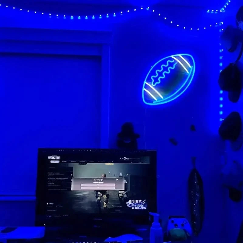 Dropshipping NO MOQ Fast Delivery Factory Custom Neon Sign and American Football Neon Sign Custom Made Wedding for Party Deco