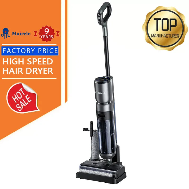 Maircle F1-L 200W 750Ml 4000mAh 20000Pa Brushless Motor Self Cleaning Wireless Cordless Wet and Dry Vacuum Cleaner Floor Wash