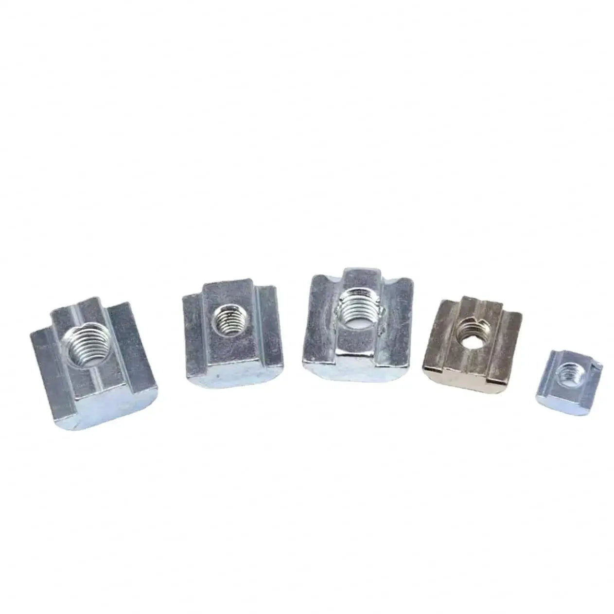 SDPSI DCT X9.5/x16/x19.5/x20 Carbon Steel Heavy Duty Zinc Plated Drop Slide Nut M3 M4 M6 M8 M10 Thread T-slot Extrusion Groov