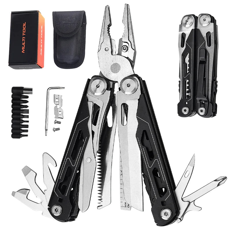 Wholesale 18-in-1 Professional Heavy-Duty Pliers Multi Tool with Replaceable Wire Cutters Bit Kit