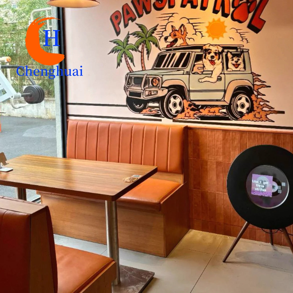 Restaurant Sets Furniture Dining Table With Chairs 2 Seat 4 Seat Dining Sets With Restaurant Sofa Booth
