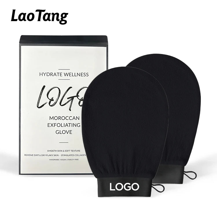 Skin Massage Peeling Glove 100% Viscose Exfoliating Towel Body Brush Women's Natural Kessa Moroccan Glove Exfoli Mitt
