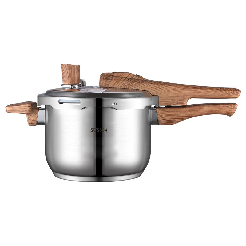 304 Kitchen 4L/5L/6L Cookware Cooking Rice Gas Pressure Pot Pressure Cooker Stainless Steel