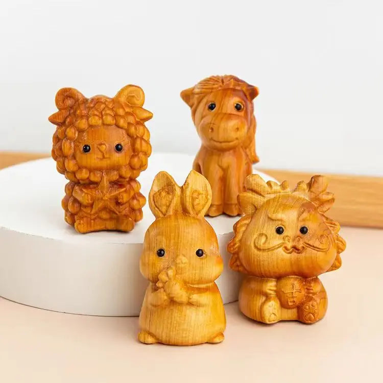 Custom Wholesale Sturdy and Durable Walnut Wood Handicraft Dolls and Ornaments