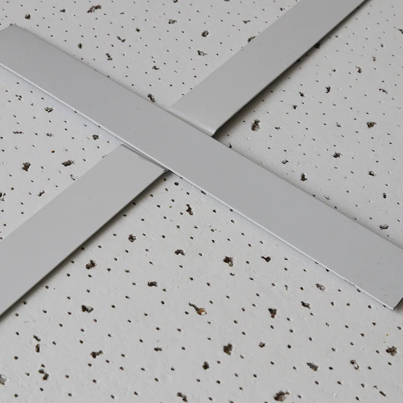 Modern Design Mineral Wool Ceiling Board 595x595x12mm 2x2 Square Edge Fireproof and Perforated Ceilings for Hotels
