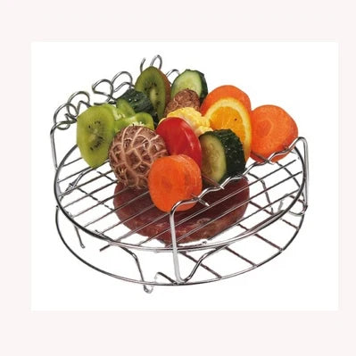 2 Stackable Cooking Rack Air Fryer Stainless Steel Cooking Set Air Fryer Stainless Steel Roasting Rack
