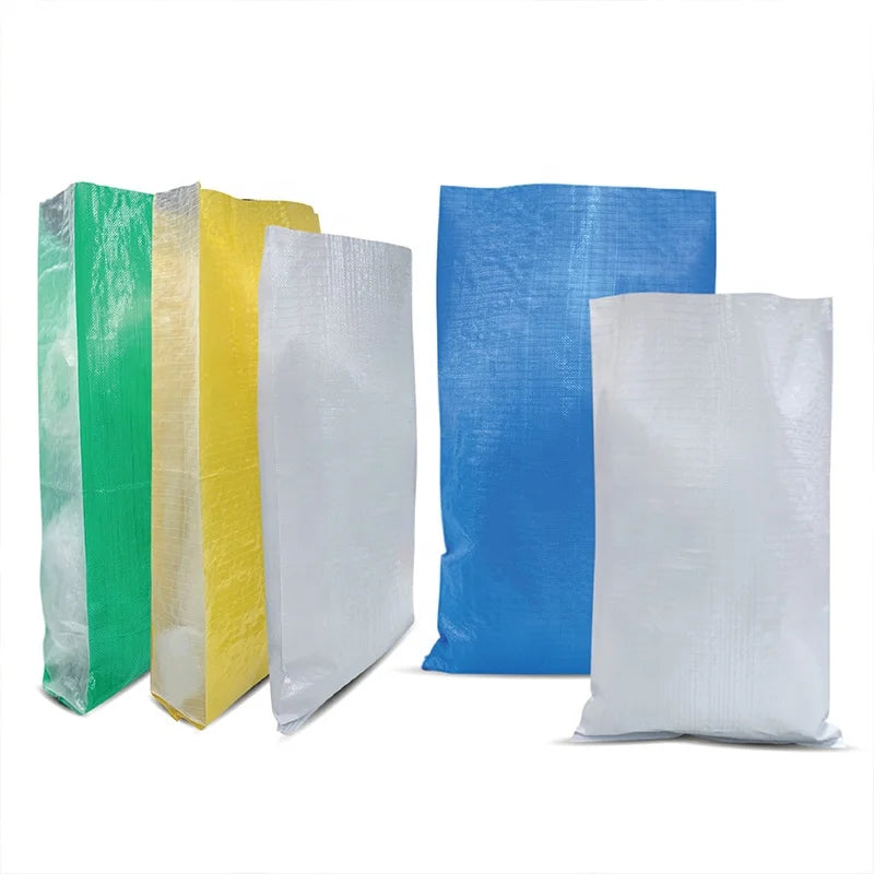 Customized Colorful Omai Recycled Woven PP Bag 25kg 50kg Rice Corn Fertilizer Coffee Firewood Inner Bag BOPP Laminated