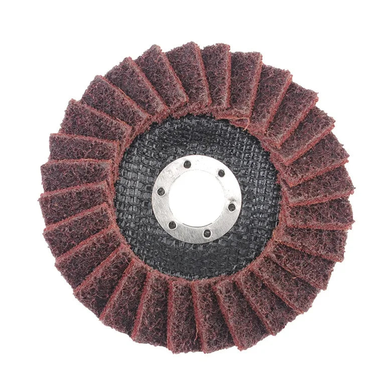 PMS 125mm Surface Conditioning Non Woven Nylon Flap Disc Angle Grinder Metal Stainless Steel