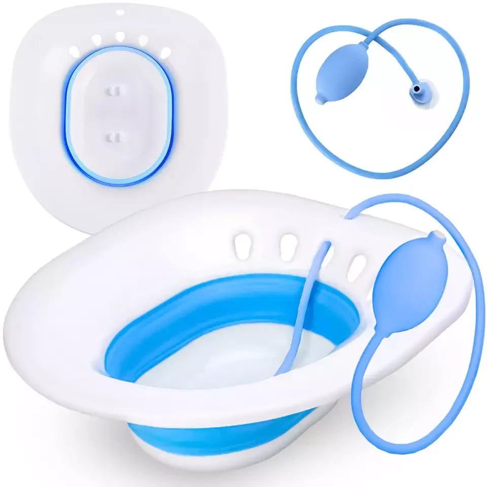 Wholesale Eco-friendly Female Postpartum Steam High Quality Plastic Foldable Sitz Bath for Toilet Seat