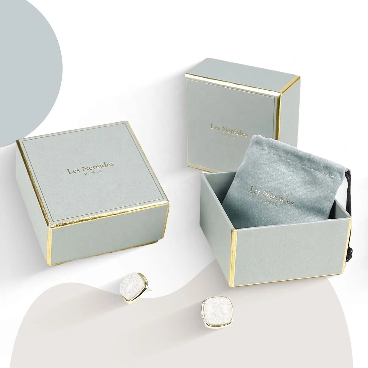 Eco-friendly Professional Lid and Base Luxury Custom Gift Box With Logo Jewelry Box Rings Gift Packing Paper Jewelry Box