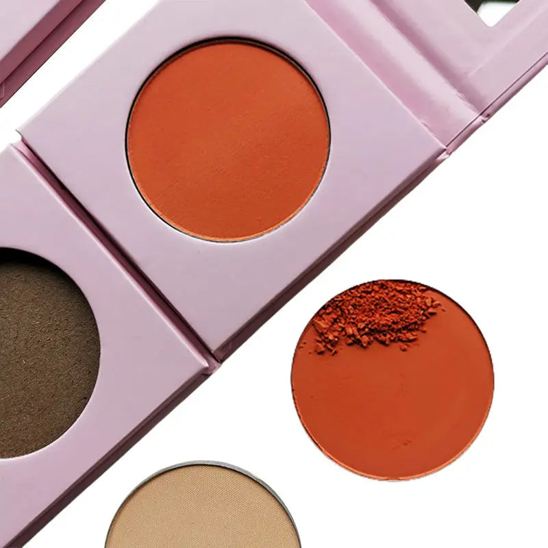 Private Label Cosmetic Makeup Single Pink Package Contour Blush Makeup Eyeshadow Palette