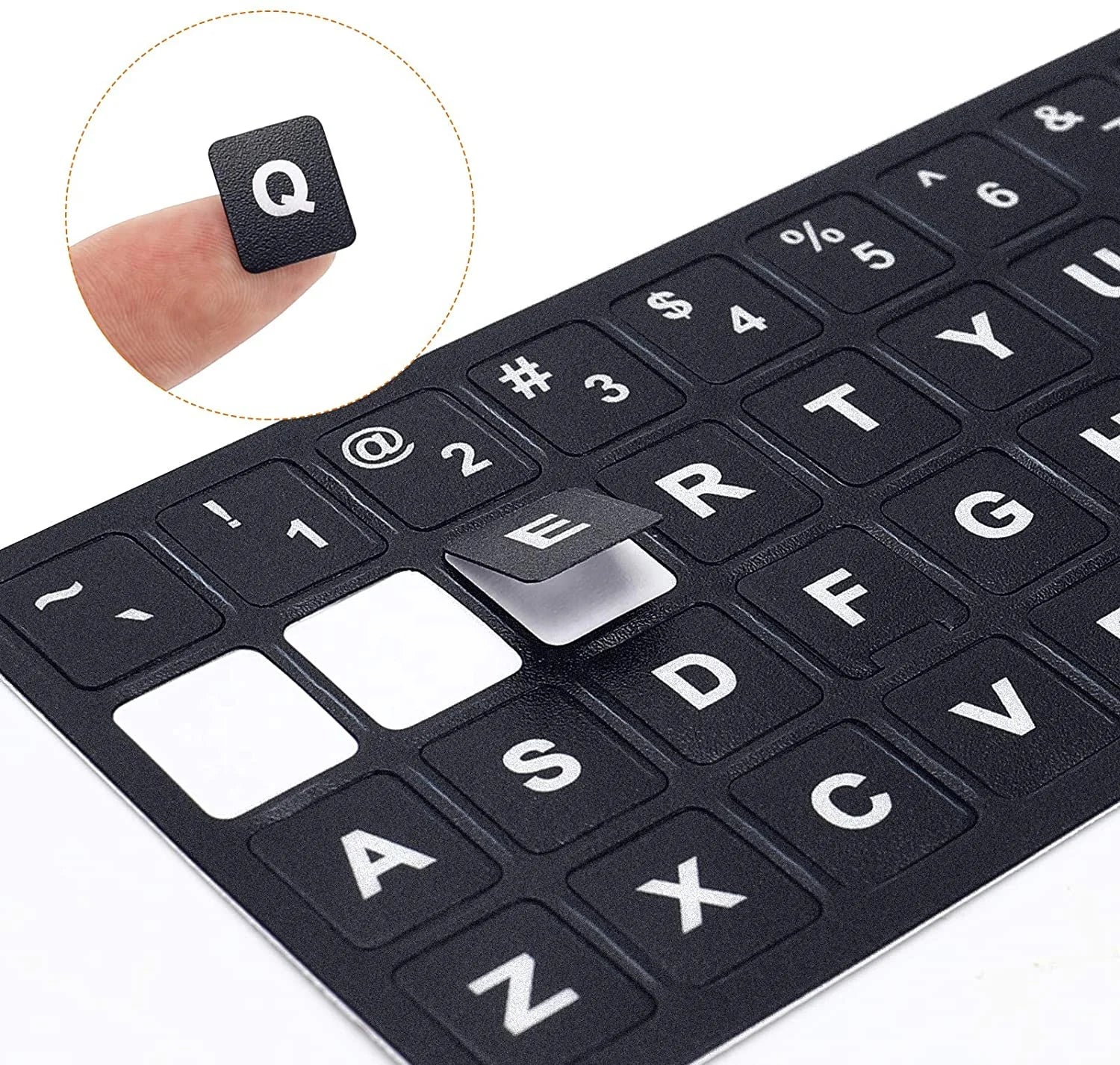 Waterproof Printed English Keyboard Sticker Laptop Computer Full Colors Letter Anime Vinyl Stickers for Keyboards