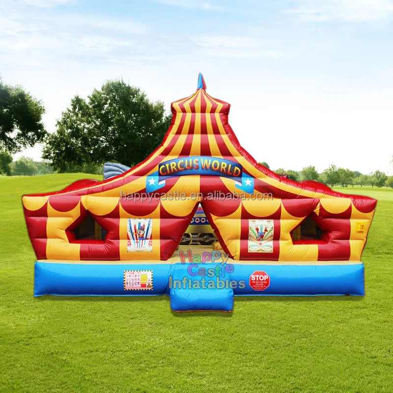 Commercial Grade  Customized  Circus Theme Outdoor  Inflatable  Amusement Playground Park Equipment for Kids and Adults