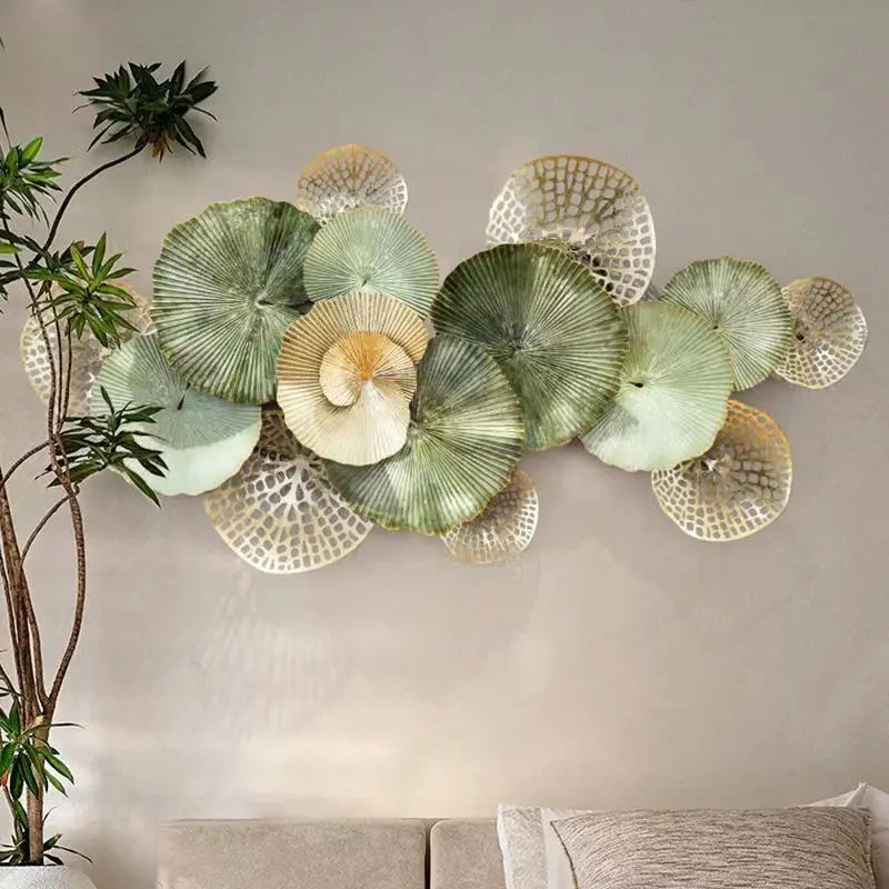 167X80CM Custom Nordic Style Luxury Metal Hanging Home Decor Large Living Room Flower Wall Hanging Art Fast Dropshipping DDP