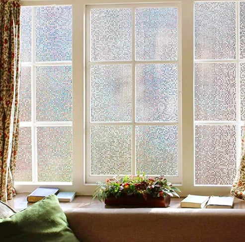 Beautiful Pattern 3D Rainbow Window Film for Privacy Protection for Glass Decoration