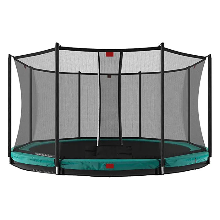 Zoshine 10FT Outdoor Inground Trampoline Bungee Pumpkin Park Protective Net PVC Polypropylene Foam Certified Kids Adults