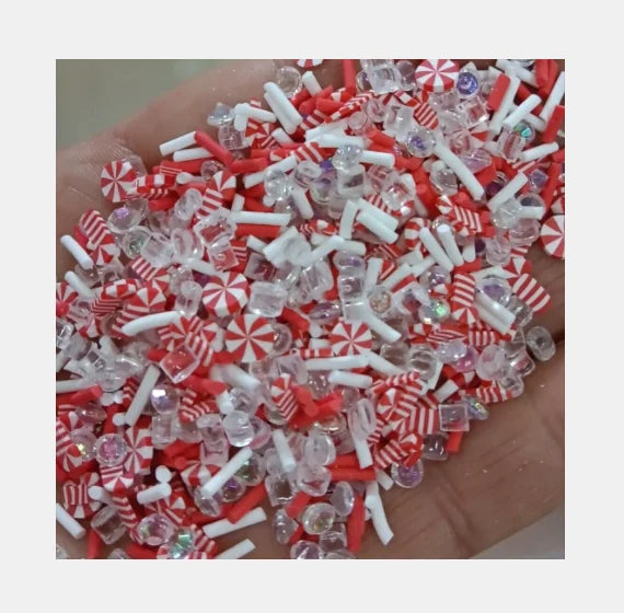 500g Slime Kit DIY Supplies for Kids Christmas Polymer Clay Sprinkles Mixed Phone Case Embellishment Decoration