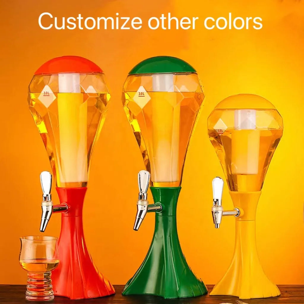 Wholesale Custom ABS Commercial Catering Equipment Beer Tower Bar Accessories Desktop Portable Self-service Beer Dispenser