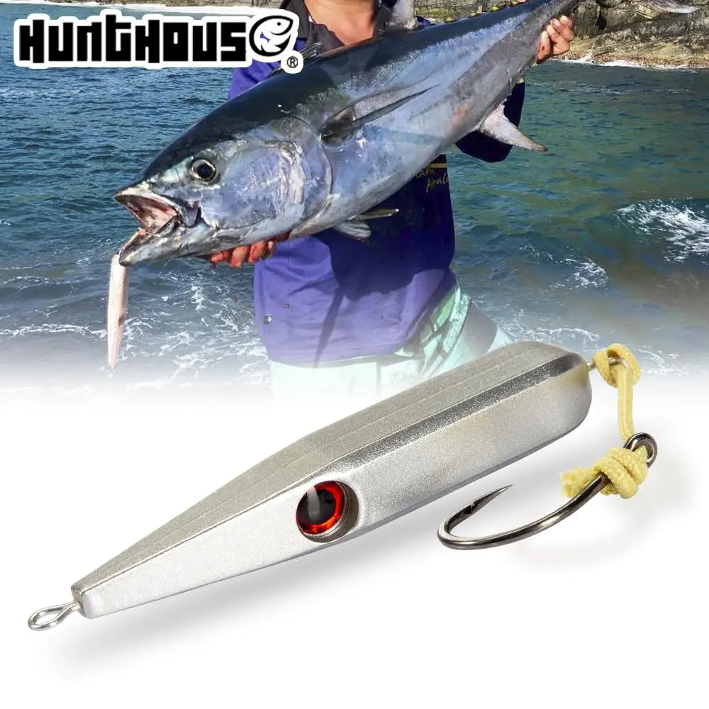 Hunthouse 100mm 45g Sinking Lead Pencil Lure Fishing Bait Easy to Use Metal Lure Kit for Carp Long Casting
