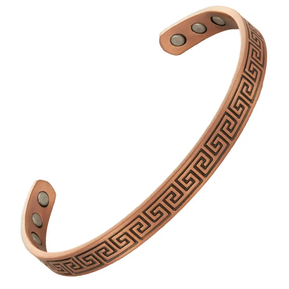Unisex Elegant Copper Magnetic Therapy Cuff for Bracelet Men Women's Fashion Jewelry Bangle in Feminina Style