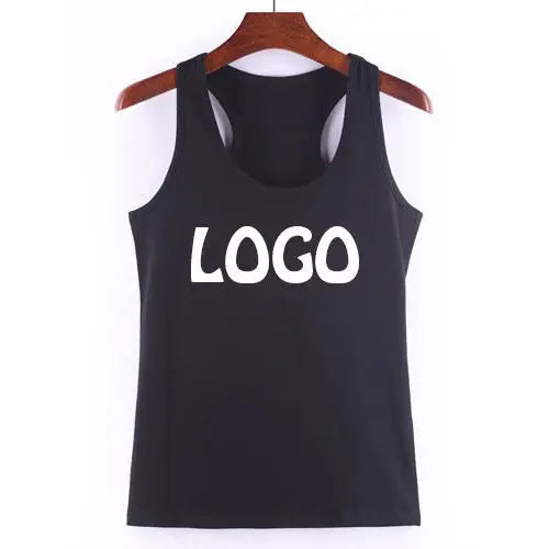 New Arrival White Cotton Jersey Casual Solid Breathable Women's Tank Top