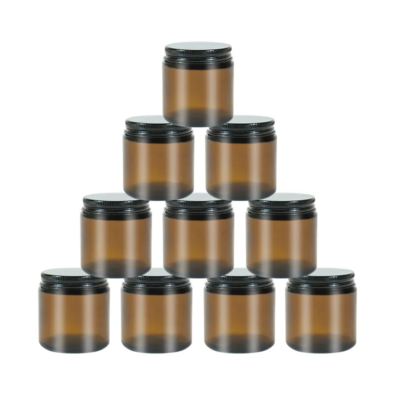 Iridescent 4oz 8oz Hot Sale Amber Clear Metal Lids Votive Mosaic Glass Candle Jar for Candle Making