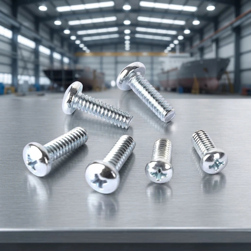 A4-316 Stainless Steel Self Tapping Screw DIN 7981 DIN 7982 Pan Head Countersunk 2.9-6.3mm for Ship Sheet Metal Hull Assembly